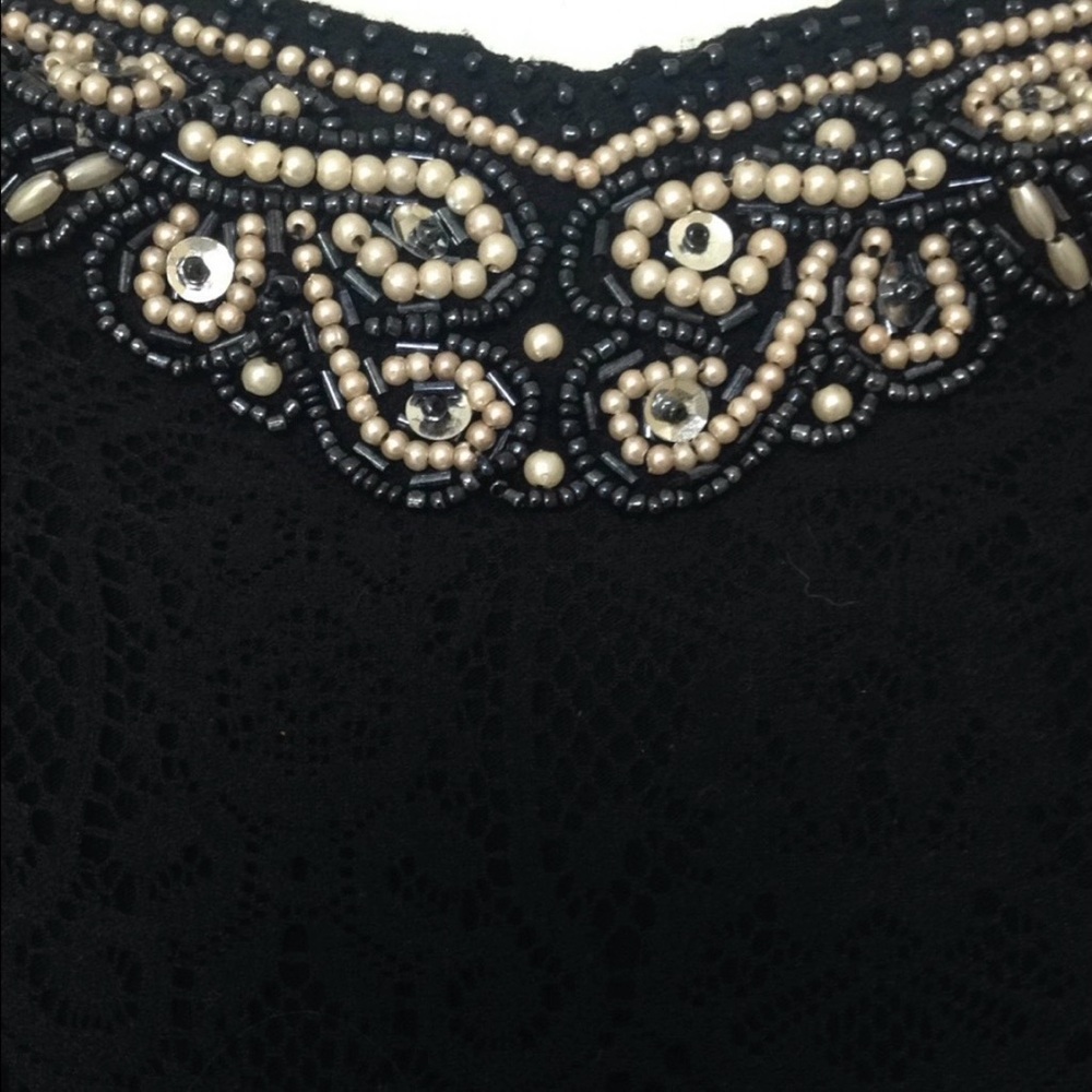 EUC 🌸 Free People Black Strapless Lace & Tulle Mini Dress | Feminine Boho Chic ✨ - Picture 2 of 6